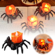 🏆2025 Halloween Hot Sale⚡🎃Halloween LED Pumpkin Lamp with Creepy Spider - Flameless Flickering Candle Light for Home Decor🕷️