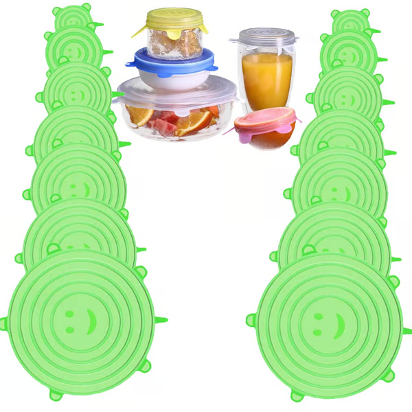 Silicone Cover Stretch Lids Reusable Airtight Food Wrap Covers