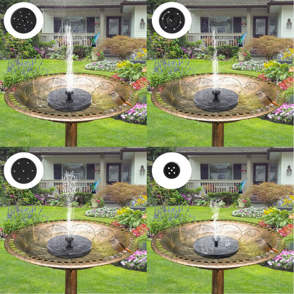 Solar-Powered Birdbath Fountain