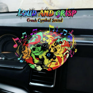Car Dashboard Drum Cymbal – Fun Accessory for Music & Rock Fans