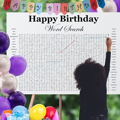 🎉 Jumbo Thanksgiving Word Search Poster(🎉Giant 36"x24" Wall Game)