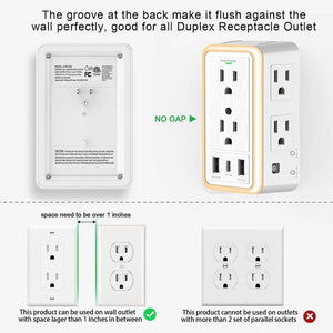🔥 Multi Plug Outlet Surge Protector