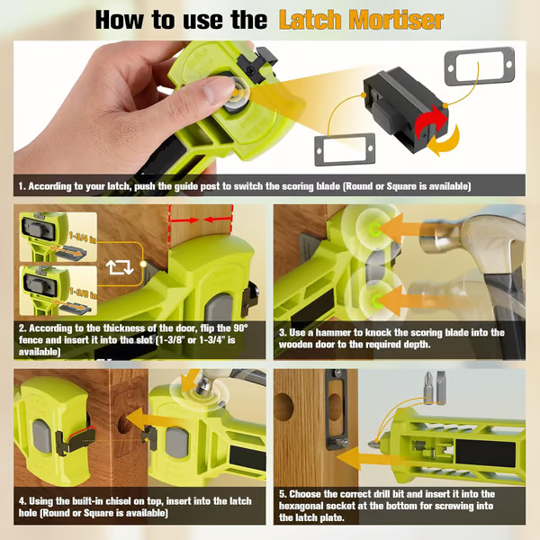 Door Latch Installation Kit