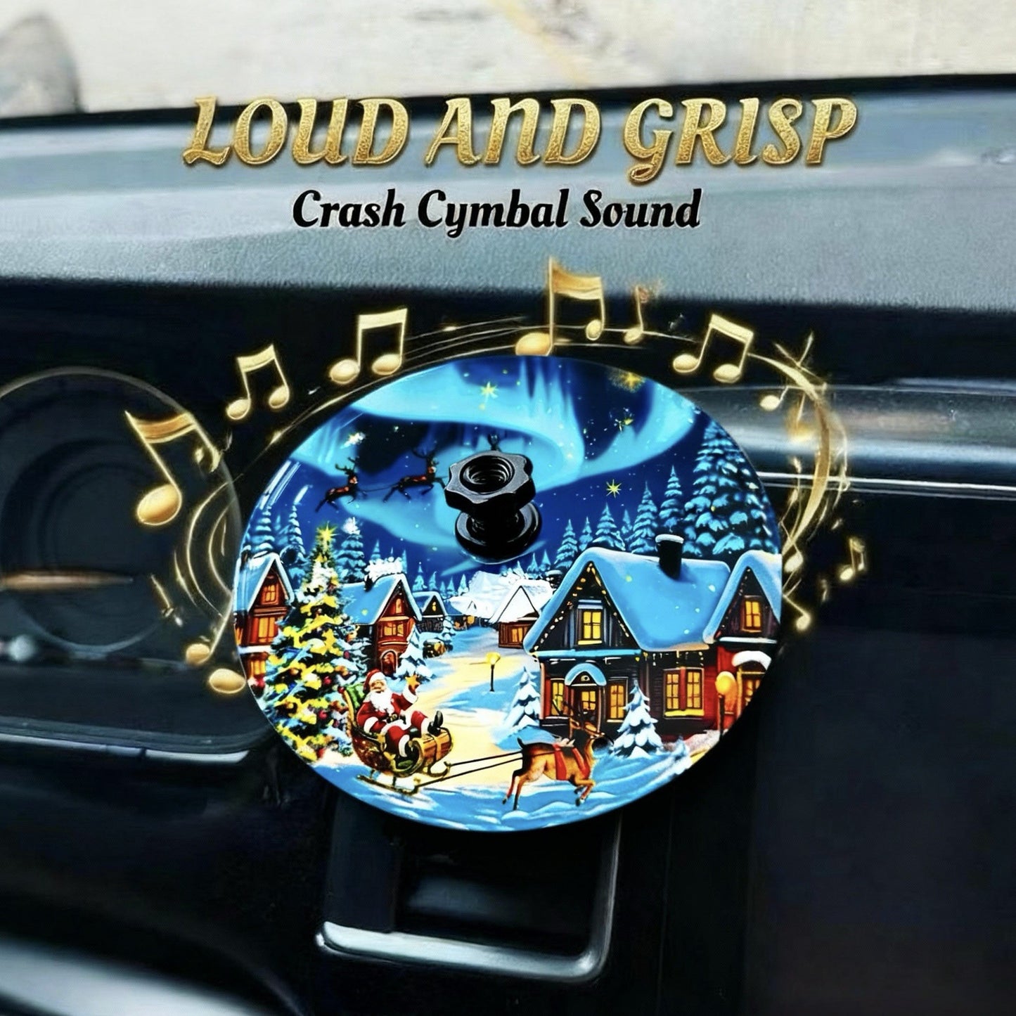 New Year Hot Sale  - Car Dashboard Drum Cymbal – Fun Accessory for Music & Rock Fans