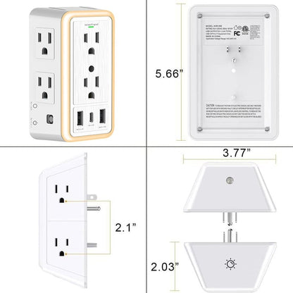 🔥 Multi Plug Outlet Surge Protector