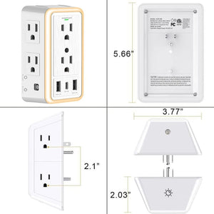 🔥 Multi Plug Outlet Surge Protector