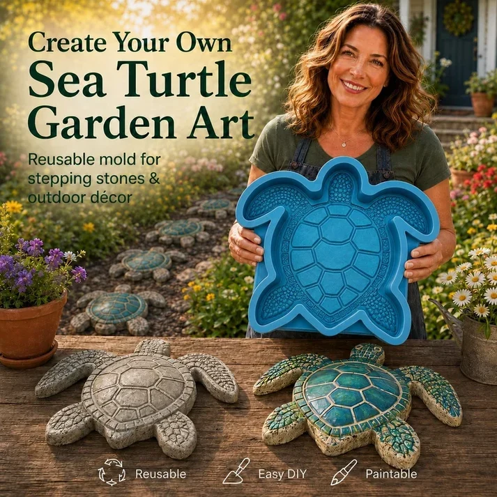 ✨Create Your Own Garden Art - Reusable Mold for Stepping Stones