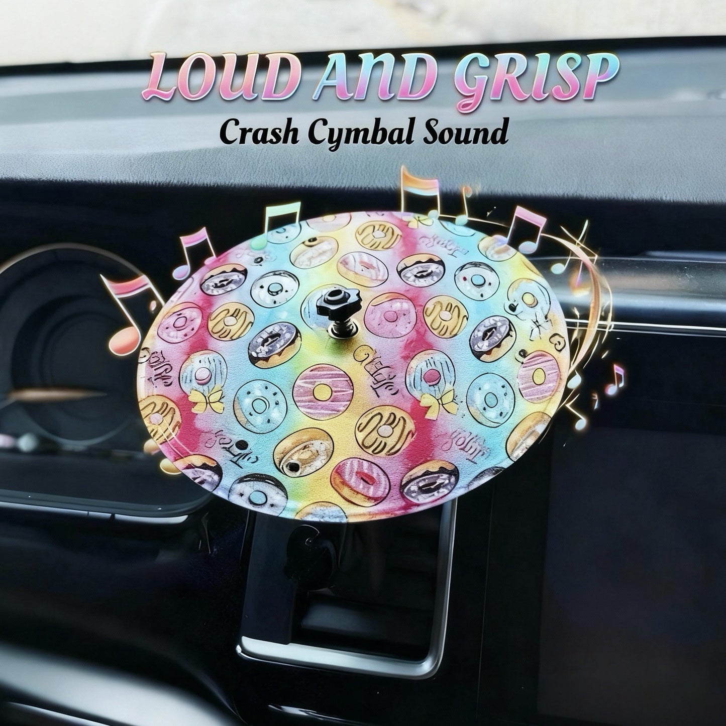 New Year Hot Sale  - Car Dashboard Drum Cymbal – Fun Accessory for Music & Rock Fans