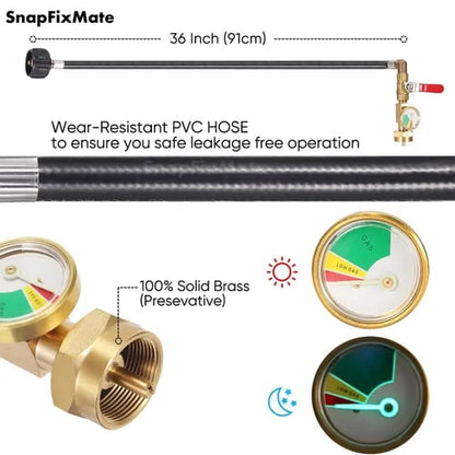 🔥New Year Hot Sale  🔥36 Inch  Propane Gas Tank Adapter Connector
