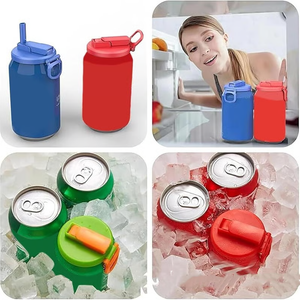 🥤 Keep Your Drink Fresh - 49% OFF - ✨ Reusable Soda Can Lids + Straws - For Spill-Free, On-The-Go Fun!