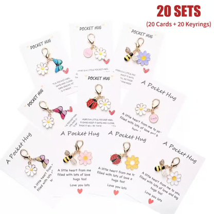 ✨Crafted by Hand-20 Sets Hug Favors(🦋Butterfly, Ladybird, Flower, Bee)
