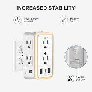 🔥 Multi Plug Outlet Surge Protector
