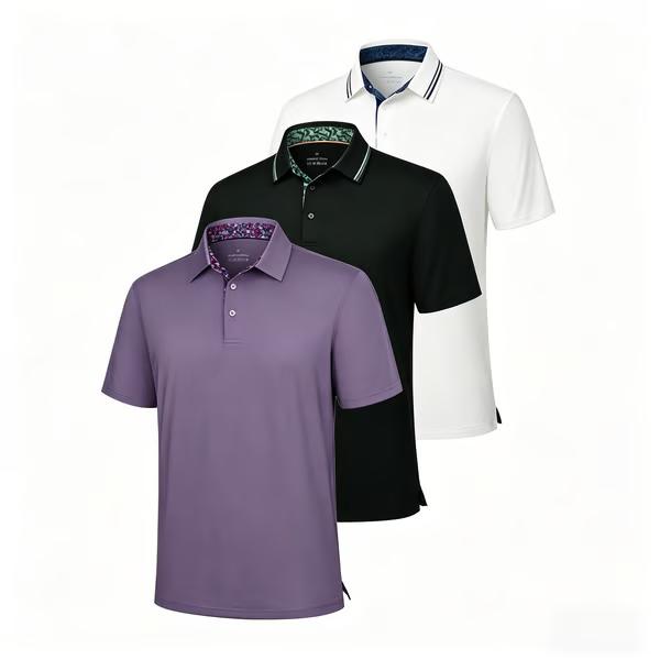 🔥Last Day Sale!!!Only £8 each🔥👕3-Pack Men's Polo Shirts