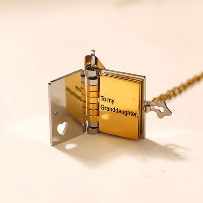 For Granddaughter - The Most Beautiful Chapter Book Necklace