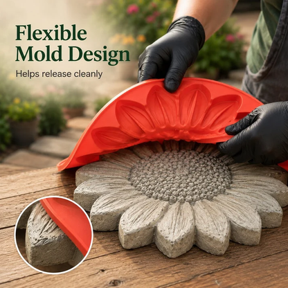 ✨Create Your Own Garden Art - Reusable Mold for Stepping Stones