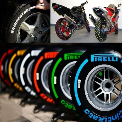 12 Color Waterproof Tire Paint Pen (12PCS)