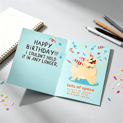 Farting Dog Birthday Card