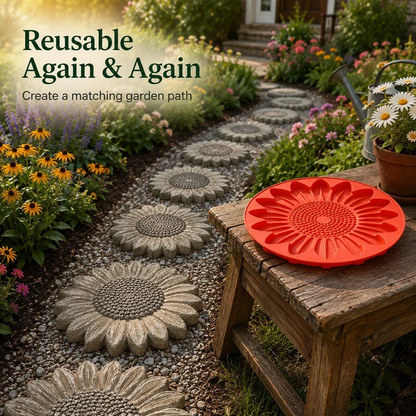 ✨Create Your Own Garden Art - Reusable Mold for Stepping Stones