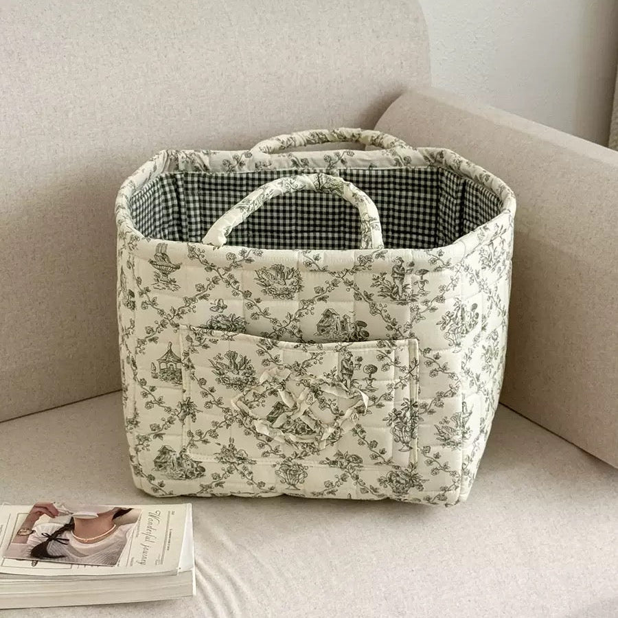 🔥2026 BIG Sale💐💥Boho Fabric Storage Basket🌸