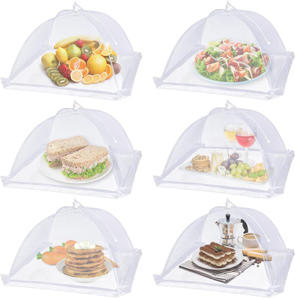 Summer Pre Sale - Mesh Food Cover, 6 Pack 17"x17" Mesh Food Tent