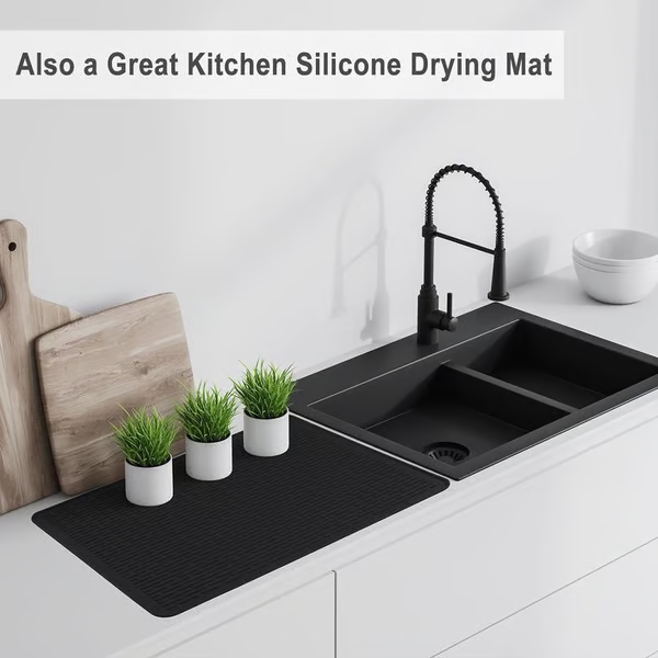 🔥500°F/220°C Heat-Resistant Silicone Stove Cover Mat & Utensils