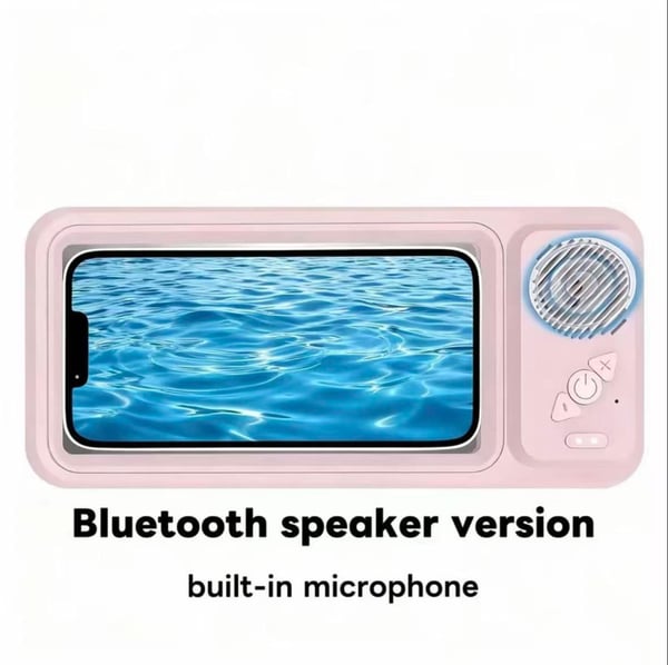 🔥Shower Phone Holder with Wireless Bluetooth Speaker