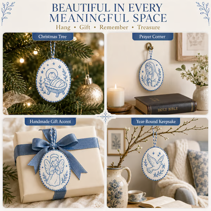 🧵Beginner-Friendly DIY Heirloom Oval Embroidery Ornament Kit Collection | Complete Kit with All Tools & Step-by-Step Guide Included 💕