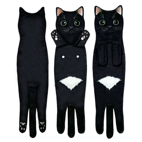 🎁 Early Christmas Sale 🎅 Funny Cat Hand Towels