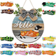 16pcs Interchangeable Dachshund Sign Dog Welcome Sign