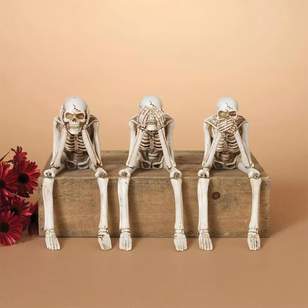 🎃👻💀Halloween Fireplace Simulation Skull Combination