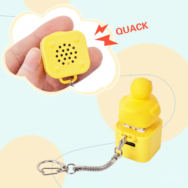 Frog Croaking Fidget Toy - Rechargeable Frog Croaking Keychain