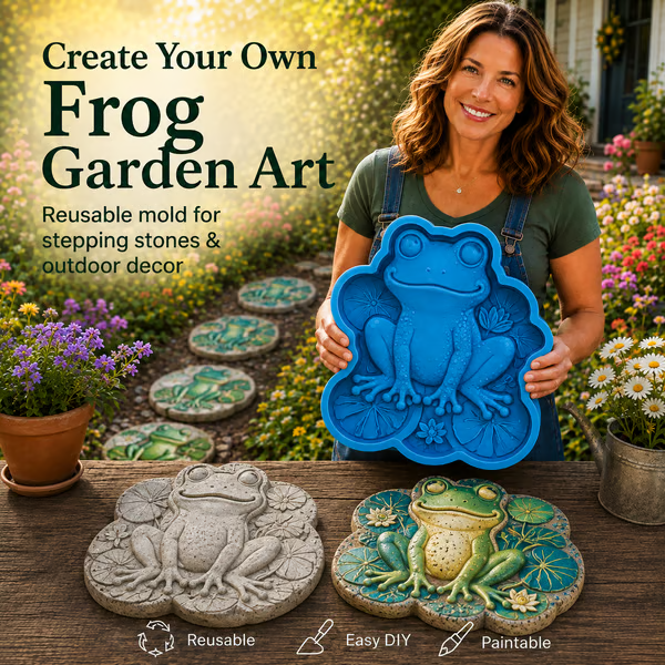 ✨Create Your Own Garden Art - Reusable Mold for Stepping Stones
