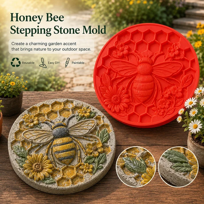 ✨Create Your Own Garden Art - Reusable Mold for Stepping Stones
