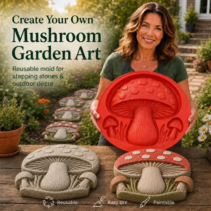 ✨Create Your Own Garden Art - Reusable Mold for Stepping Stones