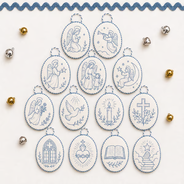 🧵Beginner-Friendly DIY Heirloom Oval Embroidery Ornament Kit Collection | Complete Kit with All Tools & Step-by-Step Guide Included 💕