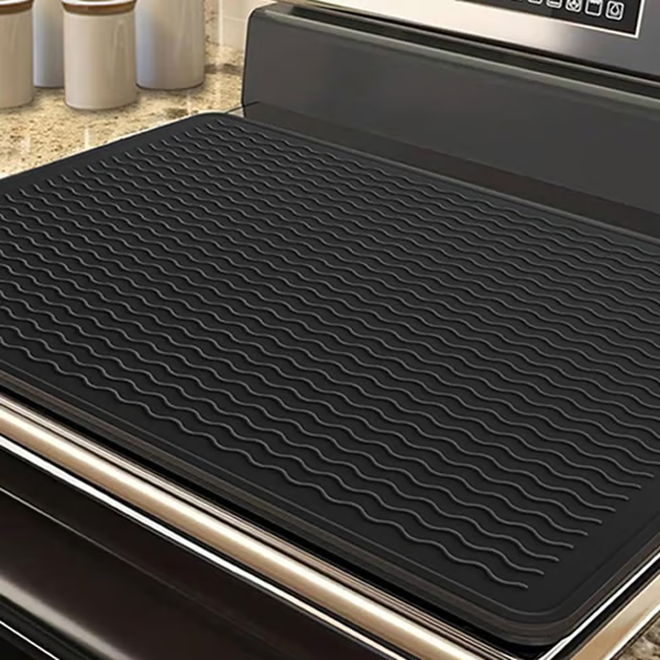 🔥500°F/220°C Heat-Resistant Silicone Stove Cover Mat & Utensils
