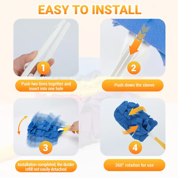 ✨ 360° Electrostatic Duster Refills — The Sustainable Choice for a Dust-Free Home