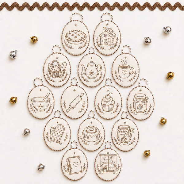 🧵Beginner-Friendly DIY Heirloom Oval Embroidery Ornament Kit Collection | Complete Kit with All Tools & Step-by-Step Guide Included 💕
