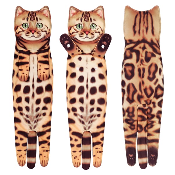 🎁 Early Christmas Sale 🎅 Funny Cat Hand Towels