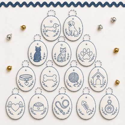 🧵Beginner-Friendly DIY Heirloom Oval Embroidery Ornament Kit Collection | Complete Kit with All Tools & Step-by-Step Guide Included 💕