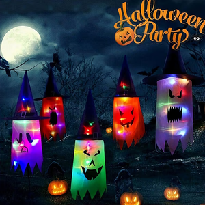 LED Halloween Decoration Flashing Light Gypsophila Ghost Festival（ 5pcs/Set）
