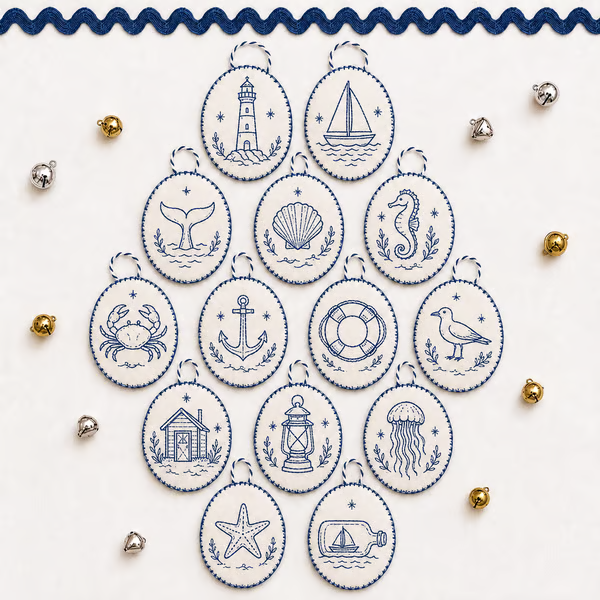 🧵Beginner-Friendly DIY Heirloom Oval Embroidery Ornament Kit Collection | Complete Kit with All Tools & Step-by-Step Guide Included 💕