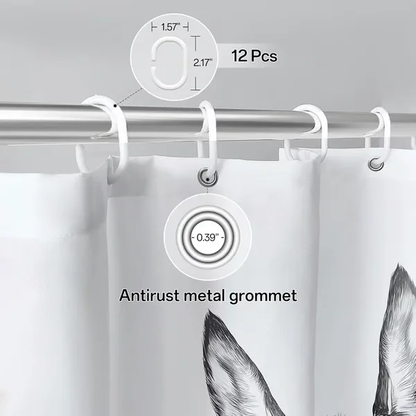 "Are You Pooping?" Donkey Shower Curtain