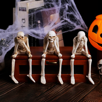 🎃👻💀Halloween Fireplace Simulation Skull Combination