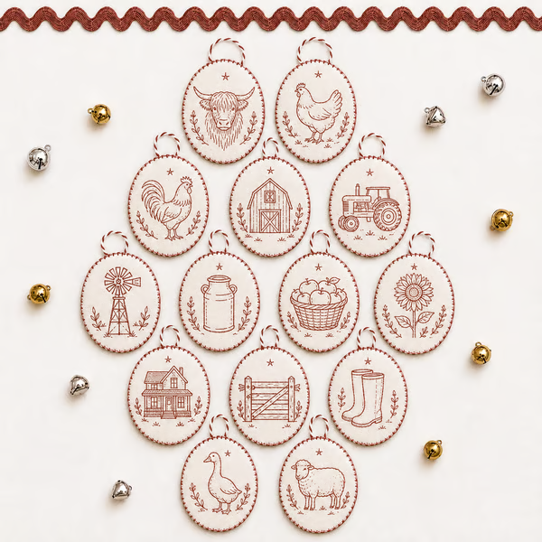 🧵Beginner-Friendly DIY Heirloom Oval Embroidery Ornament Kit Collection | Complete Kit with All Tools & Step-by-Step Guide Included 💕
