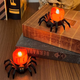 🏆2025 Halloween Hot Sale⚡🎃Halloween LED Pumpkin Lamp with Creepy Spider - Flameless Flickering Candle Light for Home Decor🕷️